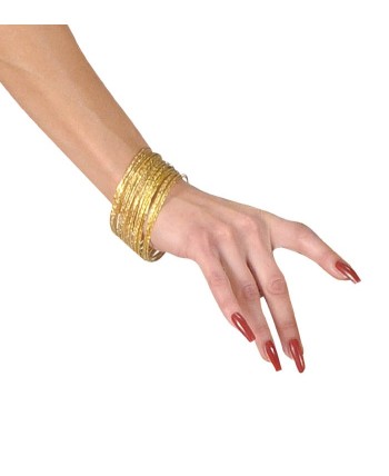 SET DE 40 PULSERAS DE ZINGARA DORADAS