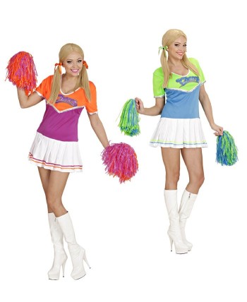 DISFRAZ DE ANIMADORA CON POM PONES