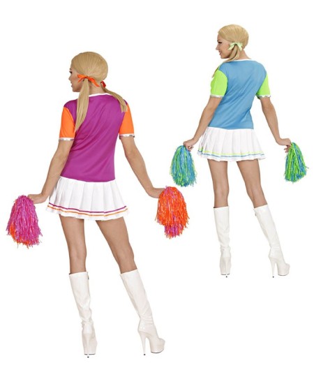 DISFRAZ DE ANIMADORA CON POM PONES