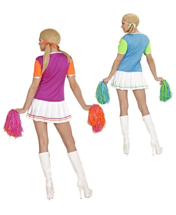 DISFRAZ DE ANIMADORA CON POM PONES