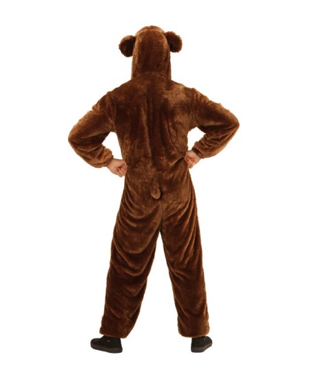 DISFRAZ DE OSO MARRON PELUCHE PARA ADULTO