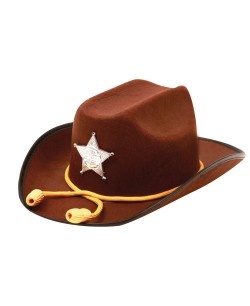 SOMBRERO VAQUERO SHERIFF MARRON