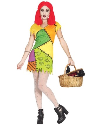 DISFRAZ DE MUÑECA DE TRAPO SALLY 