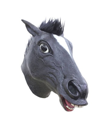 CARETA DELUXE CABALLO NEGRO