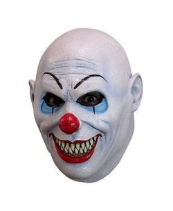 CARETA DELUXE PAYASO ASESINO LAGRIMAS NEGRAS
