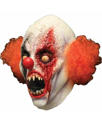CARETA DELUXE PAYASO ASESINO ENSANGRENTADO CREEPY 