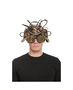 ANTIFAZ EFECTO CASCO STEAMPUNK CON GAFAS