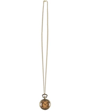 RELOJ COLLAR CADENA DORADA