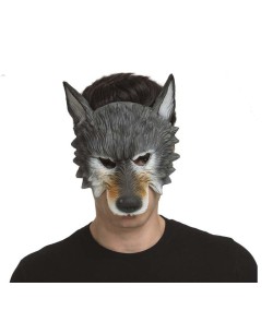 CARETA ANTIFAZ LOBO GRIS FOAM