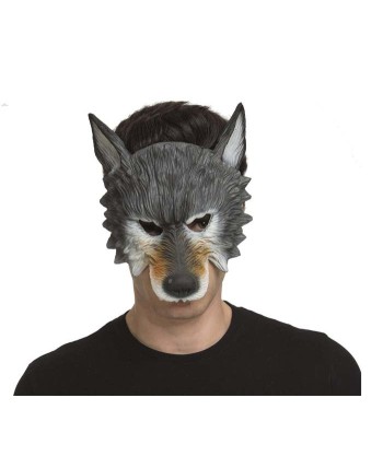 CARETA ANTIFAZ LOBO GRIS FOAM