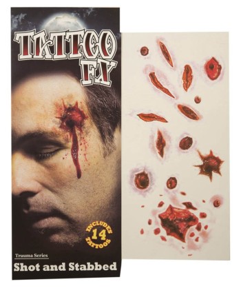 TATUAJES HERIDAS HALLOWEEN SURTIDOS