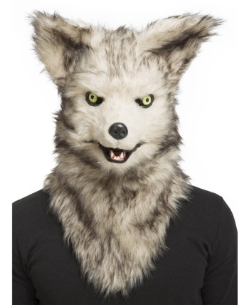 CARETA LOBO GRIS DELUXE MANDIBULA MOVIL CARETA LOBO GRIS DELUXE MANDIBULA MOVIL