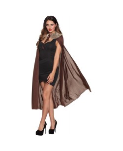 CAPA MARRON MEDIEVAL CON PELO