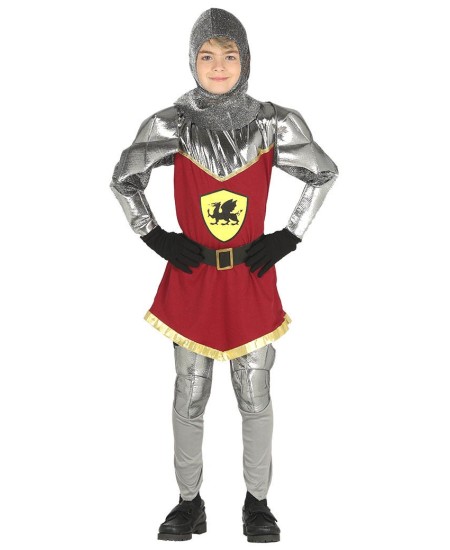 DISFRAZ DE CABALLERO MEDIEVAL DRAGON PARA NIÑO