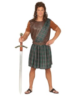DISFRAZ DE GUERRERO ESCOCES HOMBRE