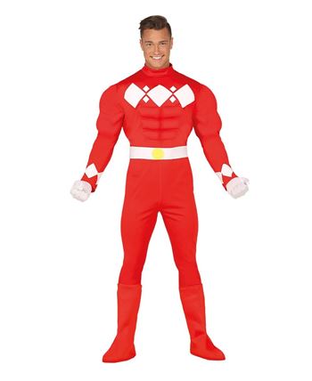 DISFRAZ DE POWER ROJO MUSCULOSO