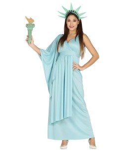 DISFRAZ DE ESTATUA DE LA LIBERTAD PARA MUJER
