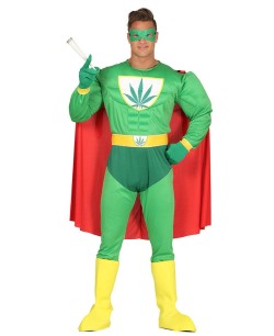 DISFRAZ DE SUERHEROE MARIHUANA PARA HOMBRE