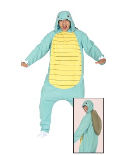 DISFRAZ DE TORTUGA AZUL KIGURUMI PARA ADULTO