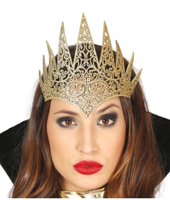 DIADEMA REINA PICOS DORADA