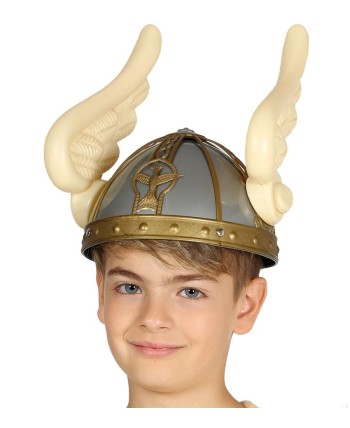 CASCO VIKINGO INFANTIL GRIS