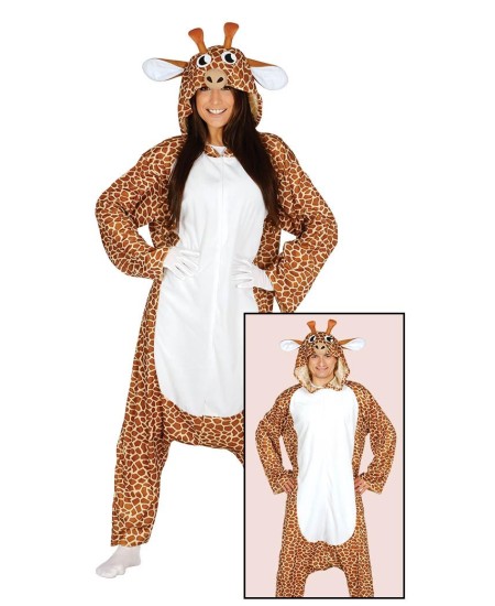 DISFRAZ DE JIRAFA KIGURUMI PARA ADULTO
