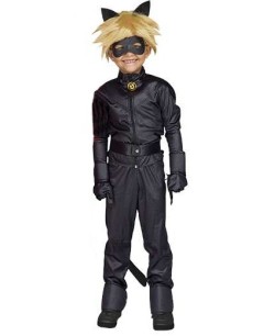 DISFRAZ DE CAT NOIR CON COMPLEMENTOS PARA NIÑA