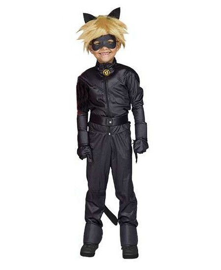 DISFRAZ DE CAT NOIR CON COMPLEMENTOS PARA NIÑA