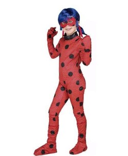 DISFRAZ DE LADYBUG CON COMPLEMENTOS PARA NIÑA