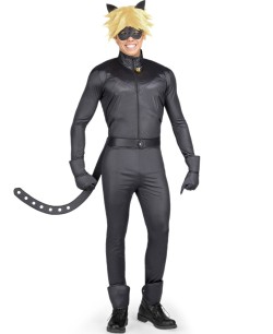 DISFRAZ DE CAT NOIR CON COMPLEMENTOS PARA HOMBRE