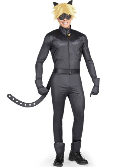 DISFRAZ DE CAT NOIR CON COMPLEMENTOS PARA HOMBRE