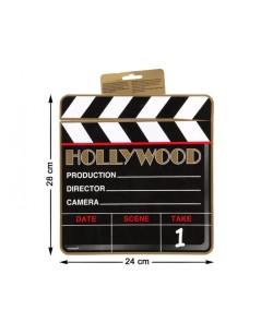 DECO PARED CLAQUETA  HOLLYWOOD