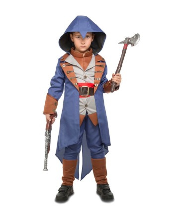 DISFRAZ DE JUSTICIERO AZUL INFANTIL