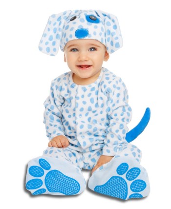 DISFRAZ DE PERRITO BEBE AZUL