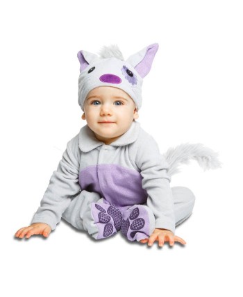 DISFRAZ DE GATITO MORADO PARA BEBE