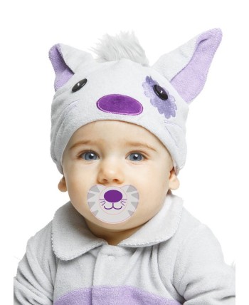 DISFRAZ DE GATITO MORADO PARA BEBE