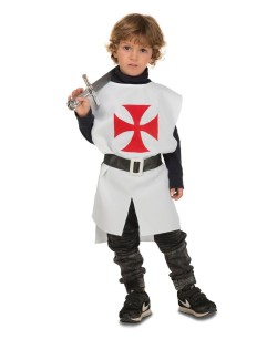 DISFRAZ DE MEDIEVAL PETO BLANCO INFANTIL