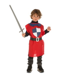 DISFRAZ DE PETO MEDIEVAL ROJO PARA NIÑO