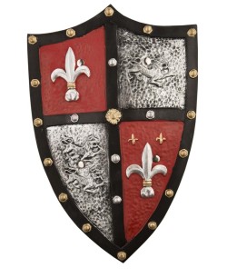 ESCUDO MEDIEVAL FOAM ROJO Y NEGRO