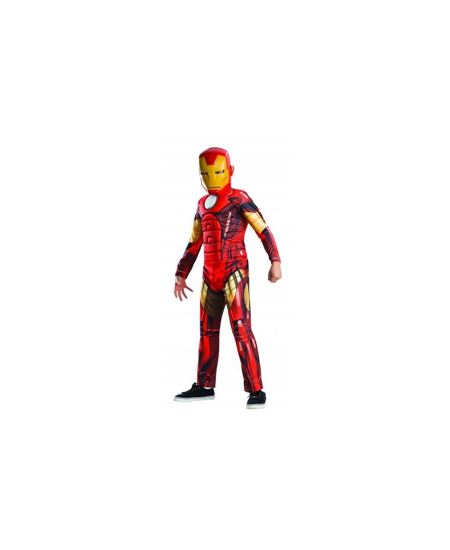 DISFRAZ DE IRON MAN DELUXE CON CUBREBOTAS