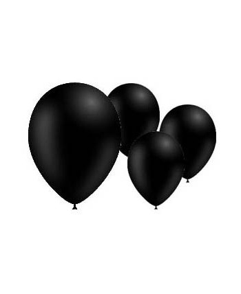 BOLSA 100 GLOBOS NEGRO 2