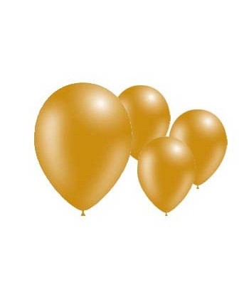 BOLSA 100 GLOBOS ORO PERLADO 2