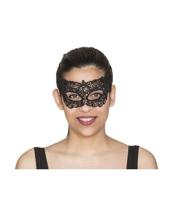 ANTIFAZ ENCAJE NEGRO PICO