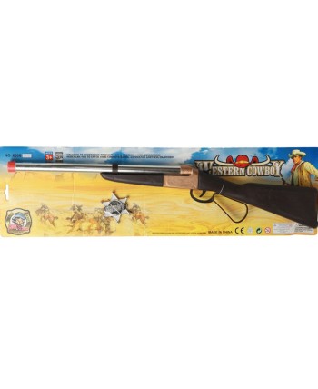 RIFLE PLATA CON ESTRELLA DE SHERIFF