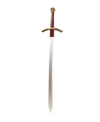 ESPADA MEDIEVAL PLATEADA MANGO ESTRELLA