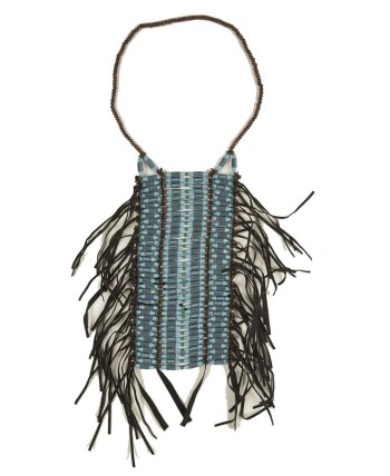 PECTORAL INDIO DECORAIONES AZULES