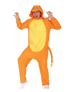 DISFRAZ DE LAGARTO NARANJA PARA ADULTO