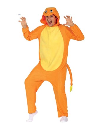 DISFRAZ DE LAGARTO NARANJA PARA ADULTO