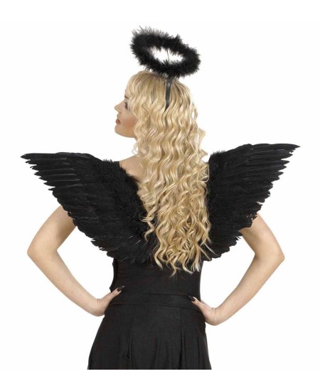 ALAS NEGRAS PLUMAS 72 X 50 CMS.