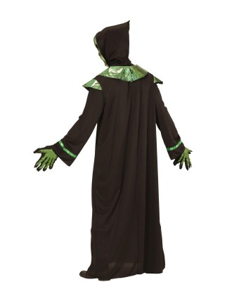 DISFRAZ DE ALIEN VERDE CON MASCARA ADULTO